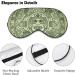 Mexico Mayan Aztec Calendar Sleep Mask Eye Cover for Sleeping Blindfold with Adjustable Strap Blocks Light Night Travel Nap for Men Women - Buy Online on GoSupps.com
