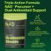NMNH Supplement Alternative -Liposomal NAD+ & Resveratrol Supplement 90 Capsules Enhanced Absorption Technology for Cellular Health Energy Support & Mental Focus | Non-GMO Gluten-Free - Buy Online on GoSupps.com