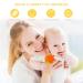 NASHRIO Baby Teething Toys Pack of 5 - BPA Free Silicone Teethers for Newborns - Natural, Organic, and Freezer Safe - Perfect Baby Shower Gift - Buy Online on GoSupps.com