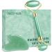 FACEMADE Gua Sha and Jade Roller, Guasha Massage Facial Tool for Eyes, Neck Body Skin Care, Beauty Natural Jade Stone for Relieving Wrinkles and Firming Green