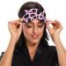 Haskirky Light Blocking Eye Mask - Adjustable Breathable Comfort for Business Travel, Yoga, Meditation - Pink Cow Print - Buy Online on GoSupps.com