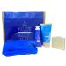 Bath & Body Works Best Foot Forward True Blue Spa Gift Set - Super Rich Foot Scrub Foot Cream and Shea-Infused Socks - Travel Size - with a Natural Oats Sample Soap