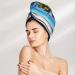 Tahiti Beaches Coral Velvet Dry Hair Cap | Ideal for Home Travel Pool Parties & More - Buy Online on GoSupps.com