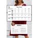 OUGES Women's Spring Casual Midi Dress - Long Sleeve V-Neck Floral Wrap Dress XXL Dark Red - Buy Online on GoSupps.com