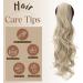 TESS Claw Clip in Ponytail Hair Extensions 24 Inches Curly Wavy Ponytail Extension Blond Hair Extensions Clip in Ponytail Blond for Women 150g - Buy Online on GoSupps.com