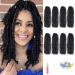 Passion Twist Hair 14 Inch 8 Packs Water Wave Crochet Hair Passion Twist Crochet Hair For Black Women Professional Freetress Water Wave Crochet Braids Braiding Hair Extension (14 inch 1b) 14 Inch 1b