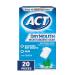 ACT Dry Mouth Anticavity Zero Alcohol Fluoride Mouthwash 18 fl. oz. Soothing Mint & ACT Dry Mouth Moisturizing Gum 20 Pieces Sugar Free Soothing Mint Bundle