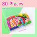 Sularpek 80 Pcs 2 Inch Candy Colorful Hair Clips for Girls, Toddlers, Teens & Women - Metal Snap Hair Accessories (Pack of 1) - Buy Online on GoSupps.com
