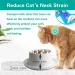 Interactive Slow Feeder Cat Bowl | Raised Fun Pet Feeder Bowl | Bloat Stopper | Durable & Prevents Obesity | White Fishbone Design - Buy Online on GoSupps.com
