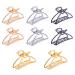MIAO YUAN 3 Metal Hair Claws Hair Clips Hair Catchs Barrettes Jaw Clamps Half Bun Hairpins Set of 8 for Thick and Normal Hair (Gold  Silver  Rose Gold  Gun-Black  Each Color 2Pcs) Gold  Silver  Rose Gold  Gun-Black Each...