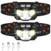 Headlamp Flashlight LHKNL 1200 Lumen Ultra-Light Bright LED Rechargeable Headlight with White Red Light 2-PACK Waterproof Motion Sensor Head Lamp 8 Modes for Outdoor Camping Running Cycling Fishing 2 Packs