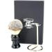 Luxury Shaving Brush Gift Set - Haryali London | Synthetic Hair Steel & Chrome Handle - Perfect Gift for Him - Buy Online on GoSupps.com