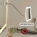 SunplusTrade LED Makeup Mirror with Magnification - Portable Cordless Design for Home and Travel | Flexible Gooseneck for Easy Positioning - Buy Online on GoSupps.com