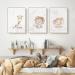Exquleg 3 Set Nursery Posters - Cute Giraffe & Hare Animal Wall Art for Kids Room Decoration (30x40cm) - Unframed Baby Room Decor - Buy Online on GoSupps.com