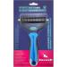 JASWELL Pet Grooming Tool | 2 Sided Undercoat Rake for Dogs & Cats | Dematting Comb for Mats & Tangles | Shedding & Hair Reducing | Blue - Buy Online on GoSupps.com