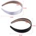 SIQUK 16 Pieces Satin Headbands - 1 Inch Black and Silver DIY Ribbon Hair Headbands for Women and Girls - Buy Online on GoSupps.com