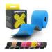 SPORTTAPE Extra Sticky Kinesiology Tape 5cm x 5m - Blue | Hypoallergenic Waterproof K Tape | Physio Medical Sports Tape for Muscle Injury Support | Uncut - Single Roll