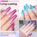 4-Piece Colour Changing Gel Nail Polish Set - UV Gel Nail Polish Set Soak Off Gel Nail Polish - Long Lasting Shiny Shellac Nail Polish Art Manicure Kit Best Gift for Women - Buy Online on GoSupps.com