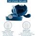 SIECKO Stainless Steel Baby Water Bottle - 9oz Blue | Double Walled Insulated Sippy Cup for Toddlers with Pacifier and Straw Lids - Buy Online on GoSupps.com