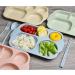 ZoauWuah 4 PCS Wheat Straw Divided Portion Plates Home Dinner Plate Feeding for Outdoor Camping Picnic BBQ Beach or Every Day Use - Buy Online on GoSupps.com