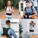 Waist Trainer Back Brace Magnetic Corrector Band Shoulder Back Support Belt Humpback Correction Waist Cincher(XX-Large) XX-Large Black - Buy Online on GoSupps.com
