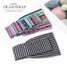 Boho Tie Black Elastic Hair Bands for Women & Girls | Slipproof Striped Yoga Accessories (2 Pack) - Buy Online on GoSupps.com