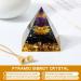 Orgone Pyramid Positive Energy Crystal Pyramid Flower of Life Quartz with Agate Protection Crystals Energy Generator for Stress Reduce Healing Meditation Attract Wealth Lucky (Lotus Purple Gold) - Buy Online on GoSupps.com