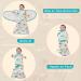 ZIGJOY Baby Swaddle Wearable Blanket 0.5 Tog 100% Cotton | 3-Way Adjustable Sleep Sack for Newborn | Jurassic Theme | 0-6 Months - Buy Online on GoSupps.com