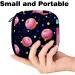 Portable Women's Binding Storage Bags | Menstrual Cup Pocket & Pads for Teen Girls | Space & Donut Planet Designs - Buy Online on GoSupps.com