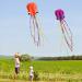HENGDA KITE: Large Easy Flyer Octopus Kite for Kids - 31 Inches Wide - Perfect for Beach or Park - Orange & Purple - Buy Online on GoSupps.com