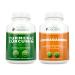 Organic Turmeric Curcumin 700mg & Bioperine + Organic Ashwagandha 1300mg & Black Pepper - Vegan Bundle - 120 + 180 Capsules - Made in USA