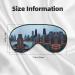 Chicago Print Unisex Eye Mask | Soft Light-Blocking Sleeping Mask for Comfort - Buy Online on GoSupps.com