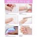 EBANKU Nail Gel Polish Strips 20 PCS Gel Nail Polish Stickers Wraps Adhesive Gel Nail Stickers with Nail File Stick and Sealing Strip (E Carmel) - Buy Online on GoSupps.com