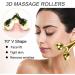 3Pcs 3D Face Roller Massage Stick Cooling Metal Facial Massage Tool Metal Face Roller Eye Puffiness Roller Face Massage Tools for Face Eyes Neck Body Muscle Relaxing Anti-Aging - Buy Online on GoSupps.com