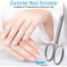 Nail Scissors Professional Cuticle Scissors Extra Strong Straight Curved Manicure Nail Art Scissors (CS-06) - Buy Online on GoSupps.com