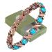 Yinox Magnetic copper bracelet made of colored stone for women high -strength magnetic bracelet including exquisite gift box that is suitable as a gift (c)