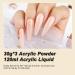 Morovan Acrylic Nail Kit with Professional Monomer Liquid and Brush - Pink Color Set for Beginners - Buy Online on GoSupps.com