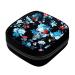 GIAPB Period Bag Sanitary Napkin Storage Bag Pad Holder for Period Makeup Pouch Blue Skull Color4536