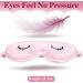 Kids Silk Sleep Eye Masks Set - Adjustable Eyeshade Cover for Ages 12+, Pink & Gray (4-Piece Set) - Buy Online on GoSupps.com