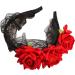 NAUZE Maid Gothic Headband Flower Crown Headband Rose Headdress for Halloween Wedding Day of the Dead(Black) - Buy Online on GoSupps.com