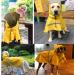 Hapee Large Dog Raincoat with Reflective Strip Hoodie, Yellow, 20 inch Back Length - Buy Online on GoSupps.com