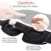 LEEKEN 3D Sleeping Eye Mask | 100% Light Blockout | Comfortable Mesh Sleep Mask for Travel & Night - Purple - Buy Online on GoSupps.com