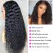 Mongolian Kinky Curly Lace Front Wig 16inch 13x4 HD Transparent Pre Plucked Human Hair Wig for Black Women - Buy Online on GoSupps.com