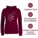 Shirtracer Burgundy Women's Hoodie - Perfect Gift for Dog Owners - Never Walk Alone Paw Prints - Buy Online on GoSupps.com