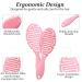 2 Pack Professional Vent Hair Brush for Women - Quick Drying & Detangling Hairbrush for Wet/Dry Hair - Ideal for Curly, Thick, Long, Wavy, and Damaged Hair - Faster Blow Drying - Pink Powder Blue - Buy Online on GoSupps.com