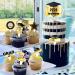 72pcs Graduation Cupcake Toppers 2024 Cake Topper Decorations Black and Gold Class of 2024 Congrats Grad Theme Party Supplies Graduate Party Cake Picks - Buy Online on GoSupps.com
