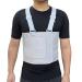 Rib Injury Chest Binder Brace for Cracked Ribs - Elastic Rib Support Belt for Men and Women - Rib Cage Support Belts Chest Compression Wrap for Bruised Fractured or Dislocated Ribs Protection Compression Wrap and Chest Support (Large ( Fits 41 - 51 ))