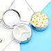Yellow Osmanthus Travel Pill Box - 3 Compartment Portable Organizer for Purse & Pocket - Buy Online on GoSupps.com