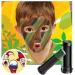 Green Face Paint Green/Black/Red Halloween Face Paint Football Stick Sports Face Makeup Color Stick Easy Color Camo Face Dye Cosplay Face&Eye Stick For Hunting&Baseball&Football&Halloween Waterproof red+green+black - Buy Online on GoSupps.com
