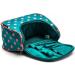 Yeiotsy Polka Dot Cosmetic Bag - Sea Blue Toiletry Organizer for Women | Travel Essential - Buy Online on GoSupps.com